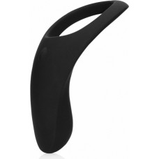 Shots Pointed Vibrating Cock Ring - Licorice Black