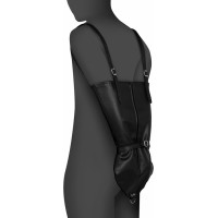 Ouch! By Shots Zip-up Full Sleeve Arm Restraint - Black