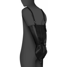 Ouch! By Shots Zip-up Full Sleeve Arm Restraint - Black