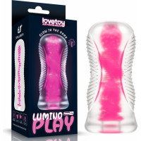 Lovetoy 6,0 collu LUMINO PLAY MASTURBATORS - PINK GLOW