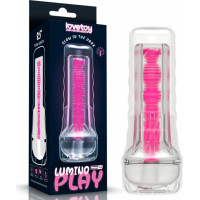 Lovetoy 8,5 collu LUMINO PLAY MASTURBATORS - PINK GLOW