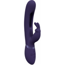 Vive By Shots Mika - Triple Motor - Vibrating Rabbit with Innovative G-Spot Flapping Stimulator - Purple