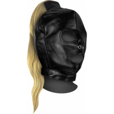 Ouch! By Shots Mask with Blonde Ponytail - Black
